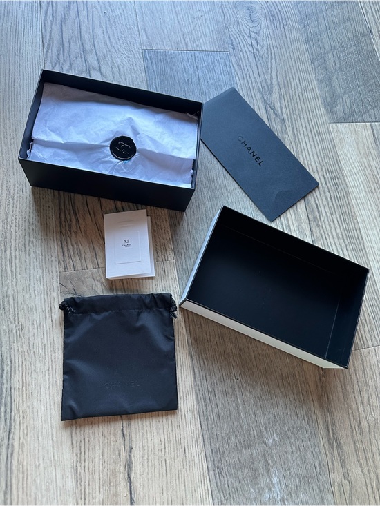 CHANEL Handbags - Chanel Box Display Decoration Staging Logo Tissue and Makeup Pouch with Sample